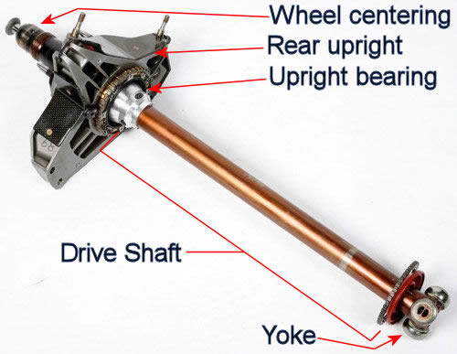 Renault F1 2006 R26 upright and drive shaft